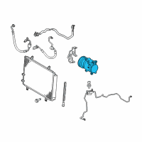 OEM 2011 Toyota Camry Compressor Assembly Diagram - 88310-06390