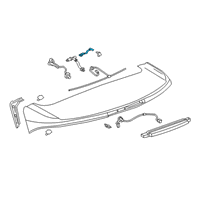 OEM 2022 Cadillac XT6 Washer Hose Diagram - 84166105