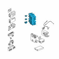 OEM Nissan Murano Block-Junction Diagram - 24350-AM60A