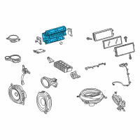OEM 2014 Lexus LS600h Cover Sub-Assembly, Navigation Diagram - 86804-50060