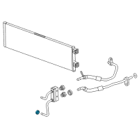 OEM 2008 Saturn Aura Cooler Pipe Diagram - 15052228