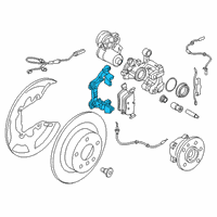 OEM BMW M235i xDrive Gran Coupe CALLIPER CARRIER Diagram - 34-20-6-895-371