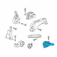 OEM Chevrolet Malibu Side Transmission Mount Diagram - 20972904