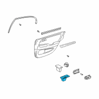 OEM 2005 Lexus GS430 Panel Sub-Assy, Rear Armrest Base, Upper RH Diagram - 74203-30090-B0