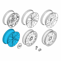OEM 2015 Ford Taurus Wheel, Alloy Diagram - DG1Z-1007-J