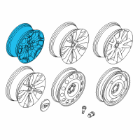 OEM 2012 Ford Taurus Wheel, Alloy Diagram - BG1Z-1007-B