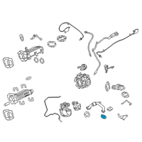 OEM 2019 Ford F-250 Super Duty EGR Tube Gasket Diagram - HC3Z-9E464-A