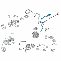 OEM 2017 Ford F-250 Super Duty Exhaust Temperature Sensor Diagram - HC3Z-5J213-B