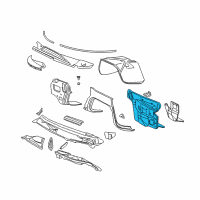 OEM 2000 Chevrolet Express 3500 Panel-Floor & Dash Diagram - 15166181
