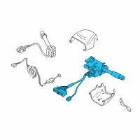 OEM Chevrolet Corvette Switch Asm, Headlamp & Turn Signal & Cruise Control (W/ Lever) Diagram - 26075870