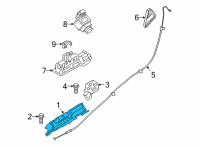 OEM 2022 BMW 330e Tailgate Boot Lid Lock Diagram - 51-24-7-383-283