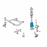 OEM 2007 Toyota Sienna Coil Spring Diagram - 48131-AE043