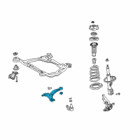 OEM 2008 Toyota Sienna Lower Control Arm Diagram - 48069-08021