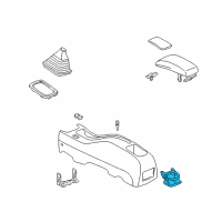 OEM 2002 Toyota Corolla Cup Holder Diagram - 55604-35040-C0