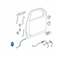 OEM 2013 Cadillac Escalade EXT Lock Assembly Diagram - 22862026