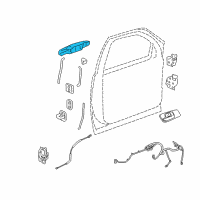 OEM Chevrolet Silverado 2500 HD Handle, Outside Diagram - 84053440