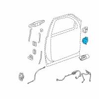 OEM 2010 GMC Sierra 3500 HD Lower Hinge Diagram - 20969645