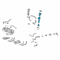 OEM 2010 Lexus GS460 Tube Assy, Fuel Suction W/Pump & Gage Diagram - 77020-30342