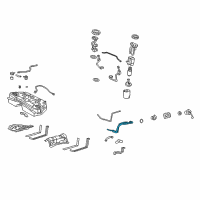 OEM 2007 Lexus GS430 Pipe Sub-Assy, Fuel Tank Filler Diagram - 77201-30480