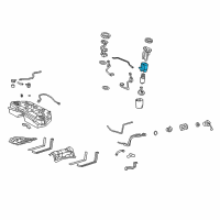 OEM Lexus GS430 Fuel Filter Assembly Diagram - 23300-31110