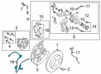 OEM 2020 Kia Forte Cable Assembly-ABSEXT, R Diagram - 58960M6010