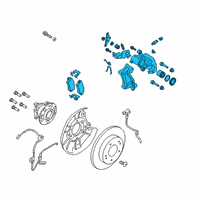 OEM 2022 Kia Forte Rear Wheel Brake Assembly Diagram - 58210M7300