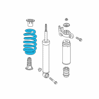 OEM 2018 Chevrolet Traverse Coil Spring Diagram - 23104464