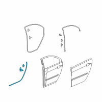 OEM 2007 Acura RL Sub-Seal, Left Rear Door (Lower) Diagram - 72869-SJA-A01