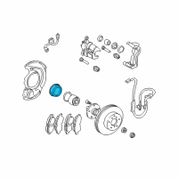 OEM Toyota Sienna Dust Seal Diagram - 43246-32020