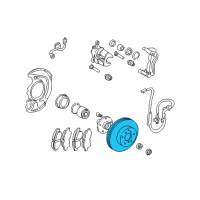 OEM 2000 Toyota Sienna Rotor Diagram - 43512-08021