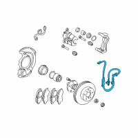 OEM 1998 Toyota Sienna Front Speed Sensor Diagram - 89542-45010