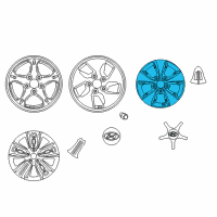 OEM 2021 Hyundai Ioniq Aluminium Wheel Assembly Diagram - 52910-G2700