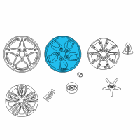 OEM 2018 Hyundai Ioniq 15 Inch Wheel Diagram - 52910-G2120