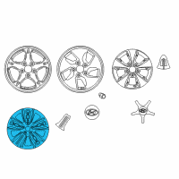 OEM 2021 Hyundai Ioniq Aluminium Wheel Assembly Diagram - 52905-G2600
