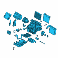 OEM 2014 Ford Focus Evaporator Assembly Diagram - BV6Z-19B555-M