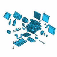 OEM 2018 Ford Focus Evaporator Assembly Diagram - F1FZ-19B555-AJ