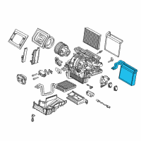 OEM 2017 Ford Focus Evaporator Core Diagram - F1FZ-19850-A