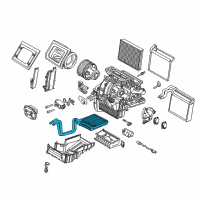 OEM 2017 Ford Escape Heater Core Diagram - BV6Z-18476-A