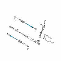 OEM 2009 Nissan Quest Socket Assy-Tie Rod, Inner Diagram - 48521-CK000