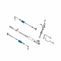 OEM 2005 Nissan Quest Boot Kit-Power Steering Gear Diagram - 48203-CK025