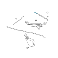 OEM 2003 Dodge Viper Blade-Front WIPER Diagram - 68166572AA