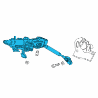 OEM 2021 Honda Civic Column Assembly, Steering Diagram - 53200-TBA-A22