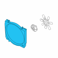 OEM 2009 Dodge Ram 3500 SHROUD-Fan Diagram - 55056985AB