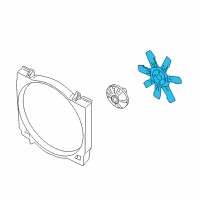 OEM 2005 Dodge Ram 2500 Fan-Cooling Diagram - 52028878AB