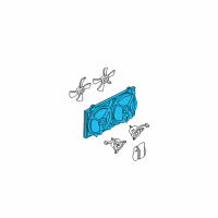 OEM 2003 Nissan Altima SHROUD Assembly Diagram - 21483-8J000