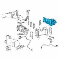 OEM 2011 Chevrolet Silverado 3500 HD Valve Asm-EGR Cooler Bypass Diagram - 12639421