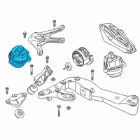 OEM 2018 BMW 530i ENGINE MOUNT, RIGHT Diagram - 22-11-6-860-482