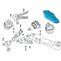 OEM 2018 BMW 540d xDrive Engine Mount Left Diagram - 22-11-6-861-559