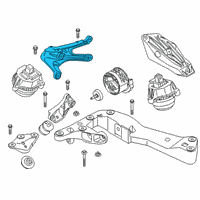 OEM 2018 BMW 540d xDrive ENGINE SUPPORTING BRACKET, R:221016 Diagram - 22-11-6-876-220