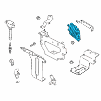 OEM 2020 Infiniti QX50 Blank Engine Control Module Diagram - 23703-5NA0B